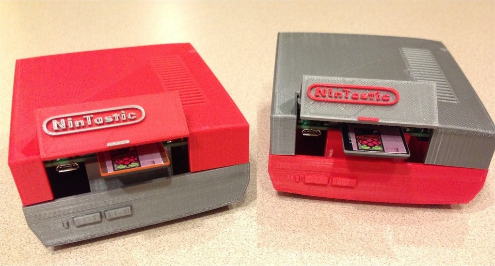 You can insert games into the NinTastic with SD cards