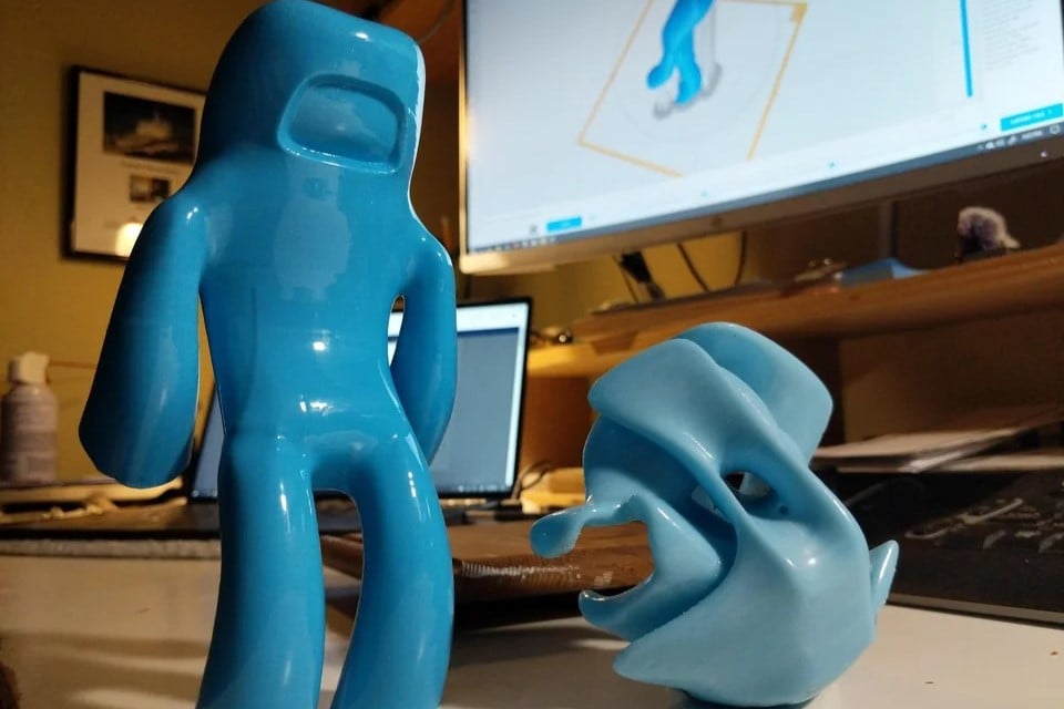 Vapor smoothing improves the glossiness of your 3D prints