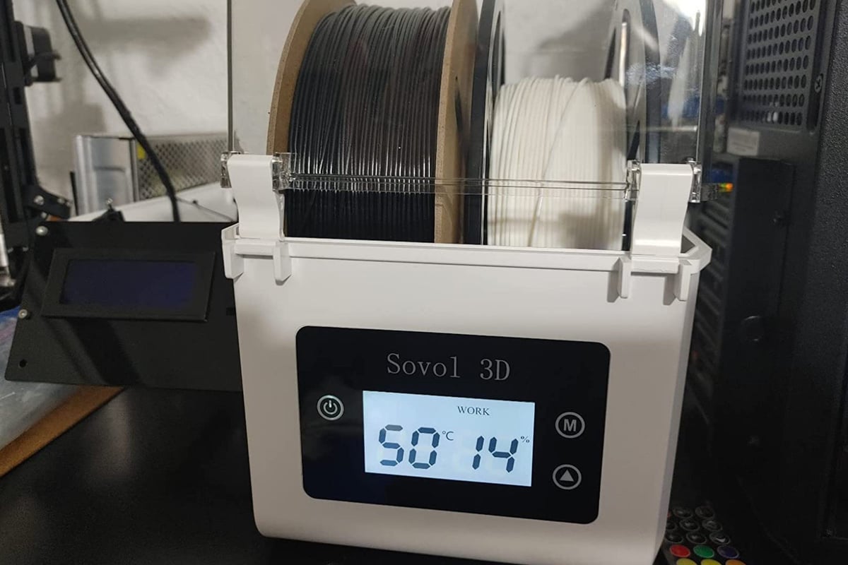Cikonielf sécheuse de filament PLA Boîte de séchage de filament  d'imprimante 3D Vitesse de chauffage rapide Boîte de stockage de