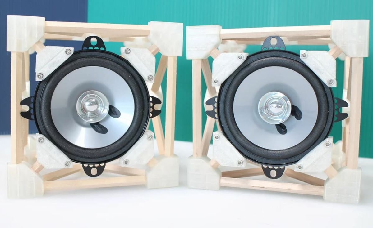 This project is a speaker frame that isn't enclosed