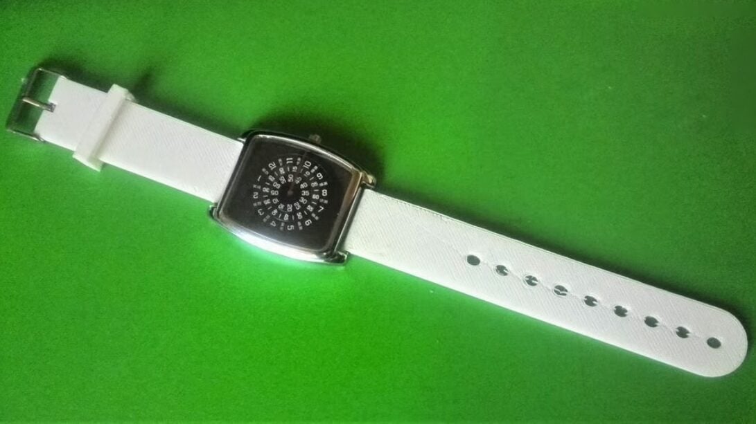 Customize your watch with a new 3D printed flexible band