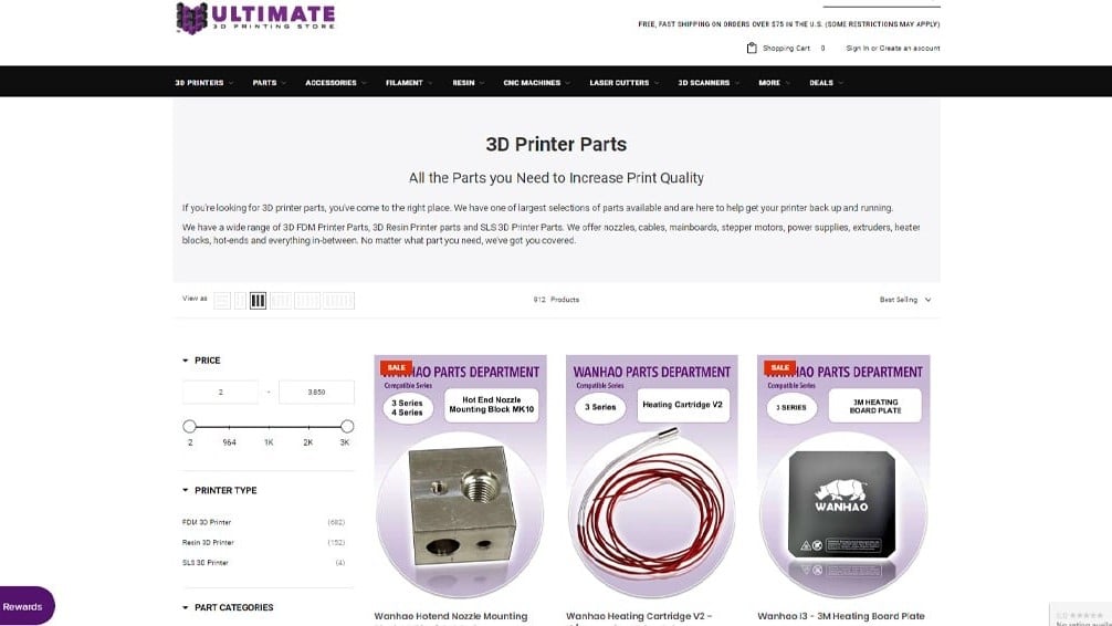 Image of: Ultimate 3D Printing Store