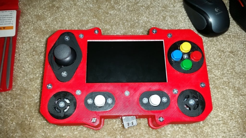 A personal gaming console made with a personal 3D printer