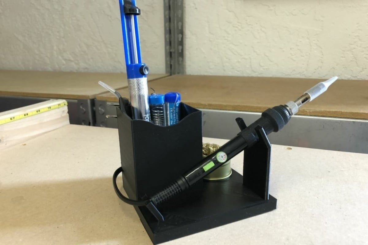 A soldering iron can be used to weld 3D printed parts