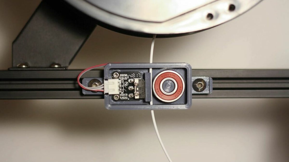 A filament runout sensor should be placed in between your filament spool and your extruder