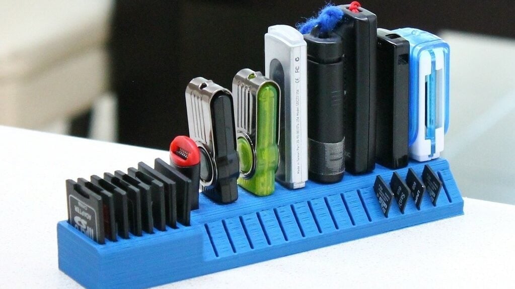 You can fit up to 31 storage devices into this organizer