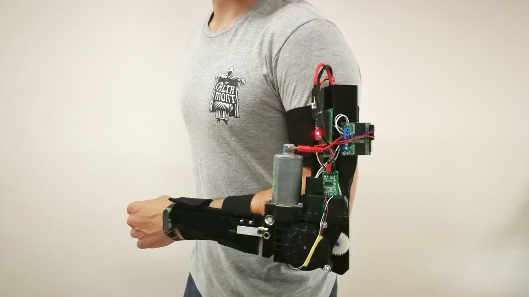 The ExoArm can be used, for example, for educational and rehabilitation purposes