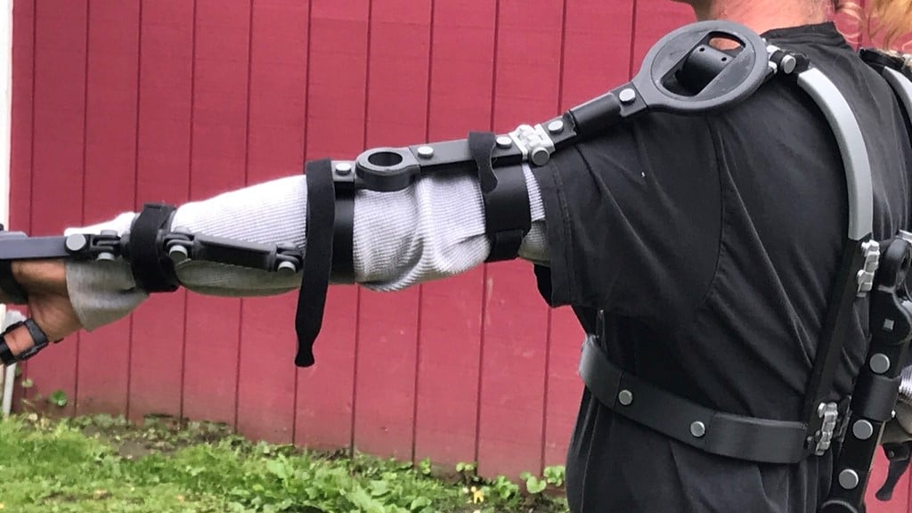 A full-body exo-suit designed to improve your ability and stability