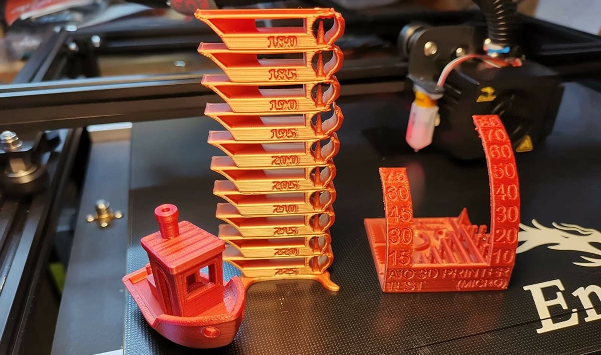 Give Benchy and your temperature towers a little extra shine with silk PLA