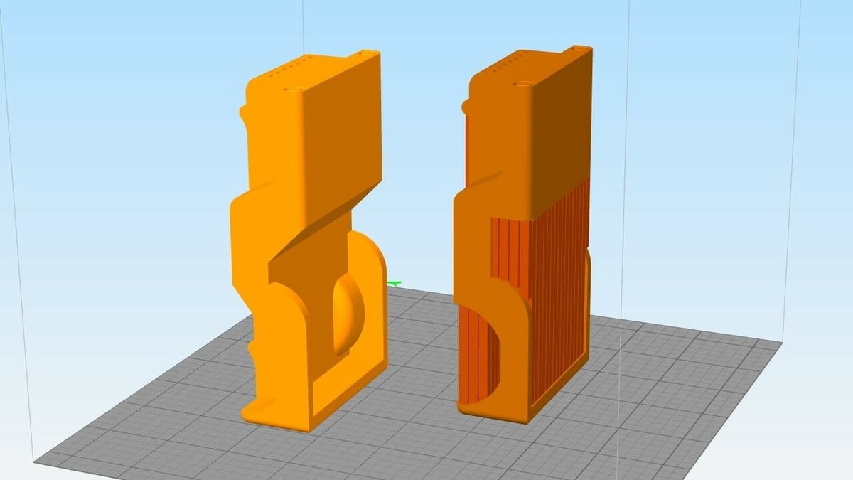 Now the model can be printed without any support structures