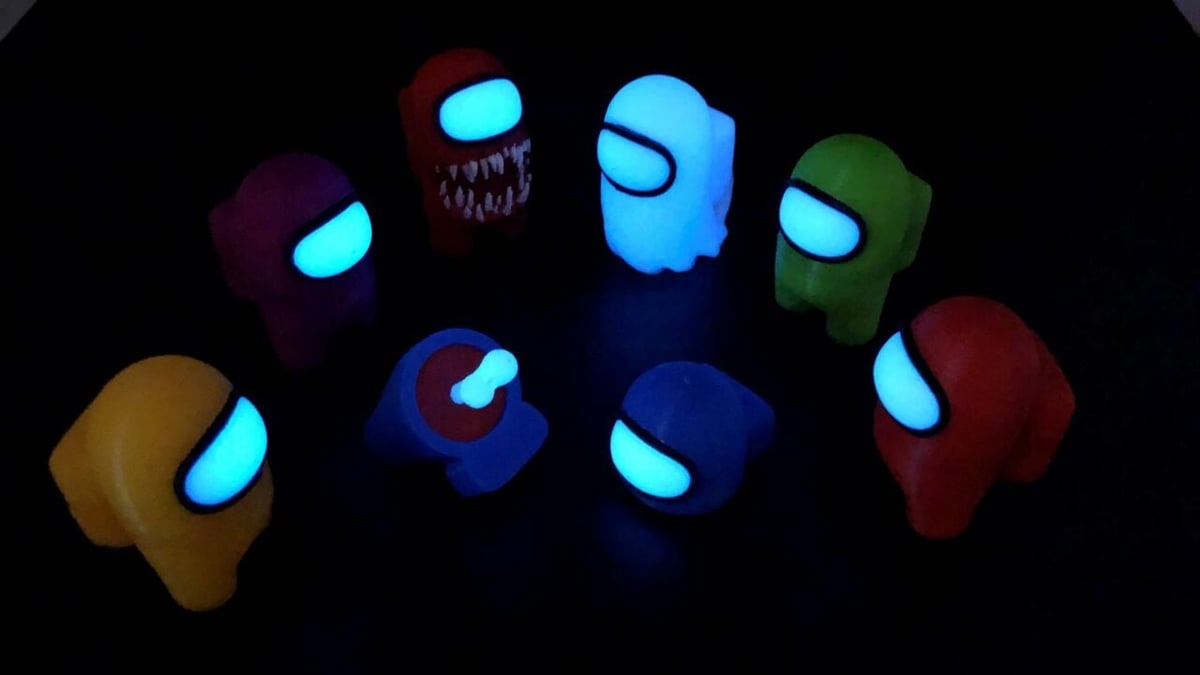 Glow-in-the-dark filament always makes 3D printing a little more fun!