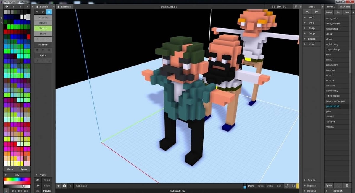 Minecraft 3D rendering, skin, 3D Computer Graphics, video Game