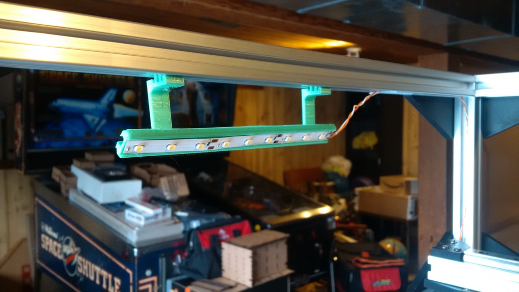 Mounting LED strips is a cheap and easy way to illuminate your printer