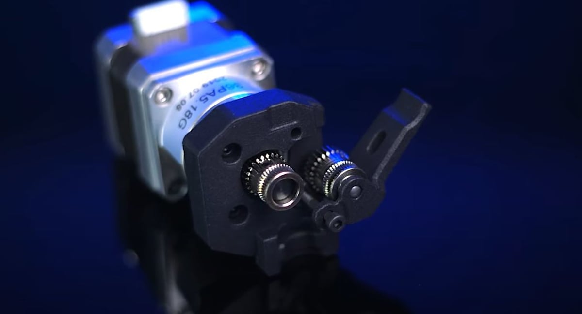 The Bondtech BMG extruder's 3:1 gear ratio will keep your filament moving