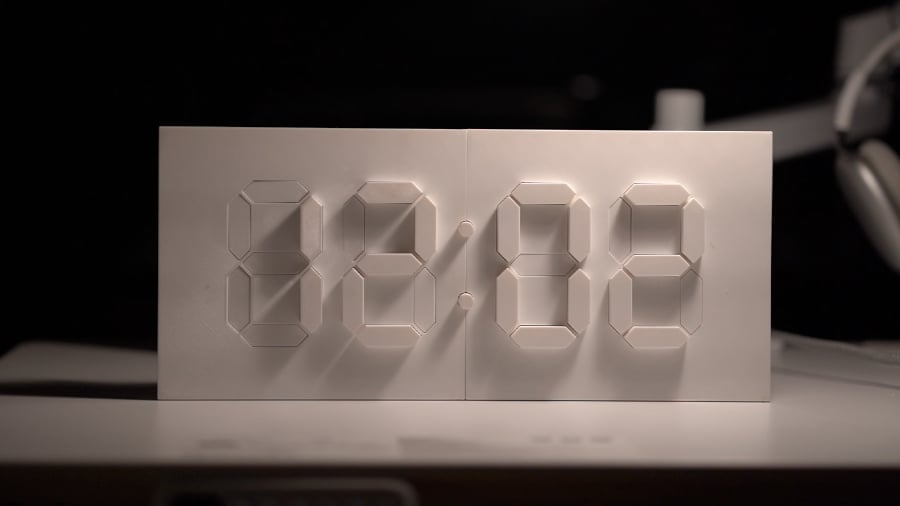 The Kinetic Digital Clock is a very creative way to tell the time