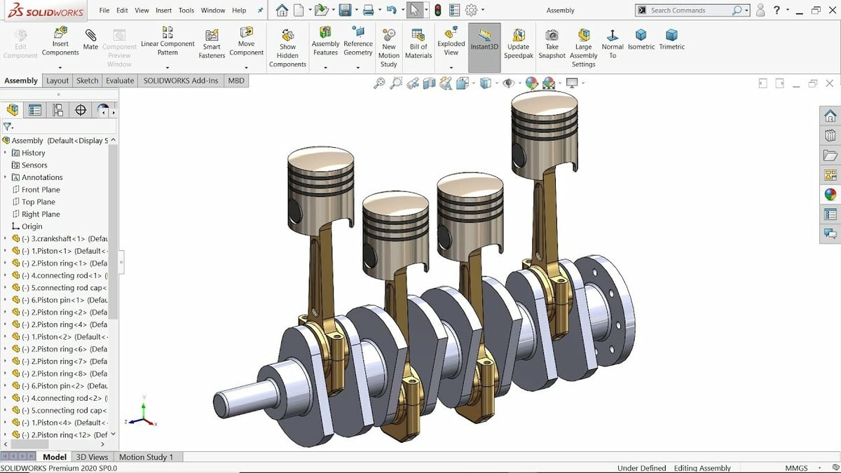 SolidWorks is the go-to tool for designing mechanical parts and assemblies