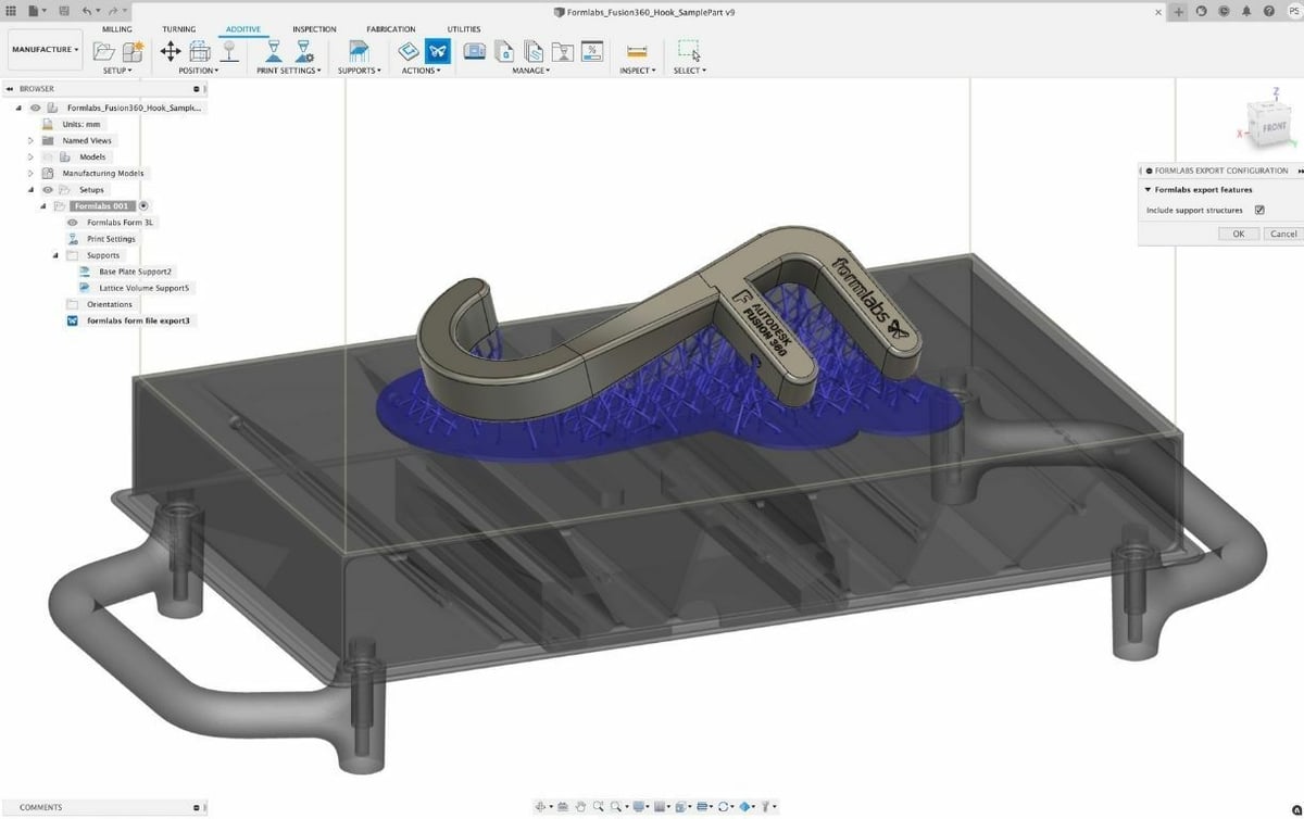 Fusion 360 has features that help prepare models for 3D printing