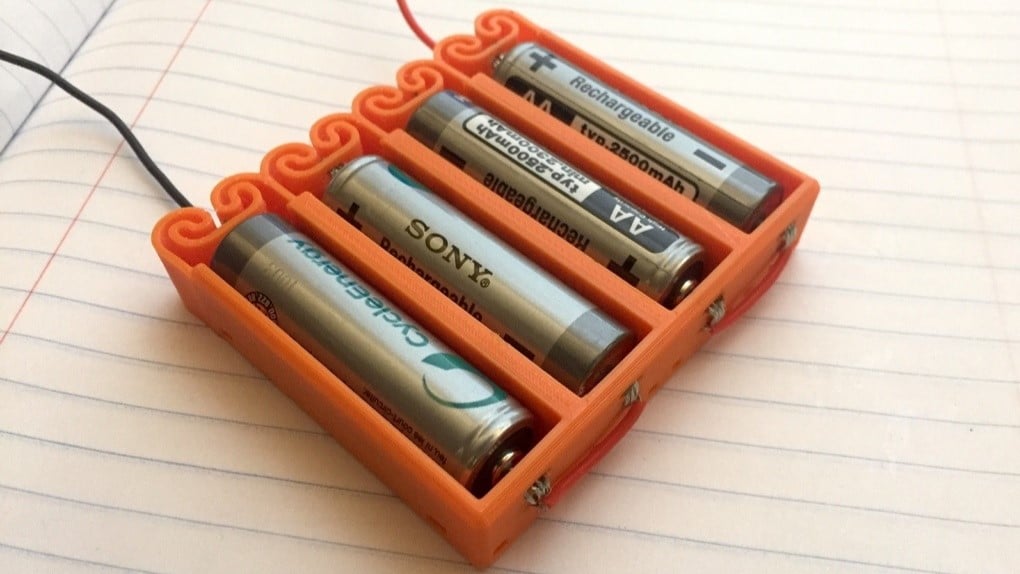 Image of: 4. Flexing Battery Holders