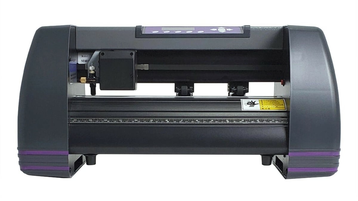 A desktop-sized vinyl cutting machine