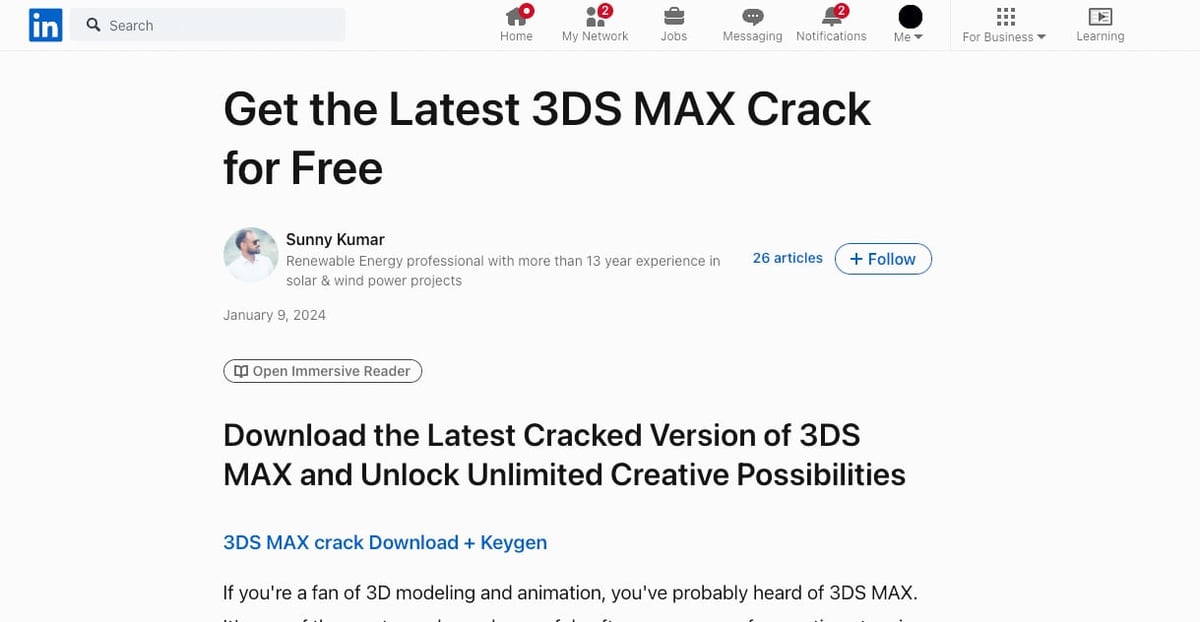 Image of Autodesk 3ds Max Free Download: AutoDesk 3ds Max 2025 Crack