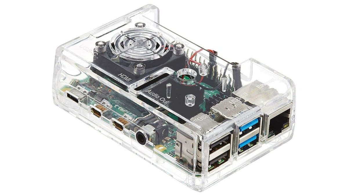 The clear Vilros case means you can keep an eye on your Pi