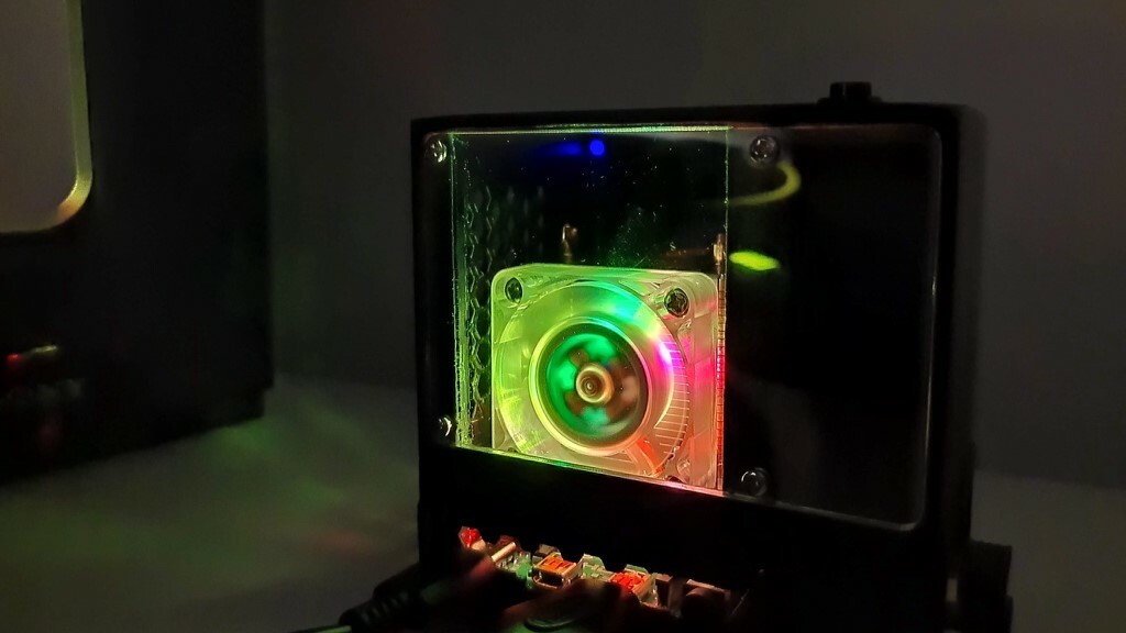Create a gaming PC tower at miniature scale