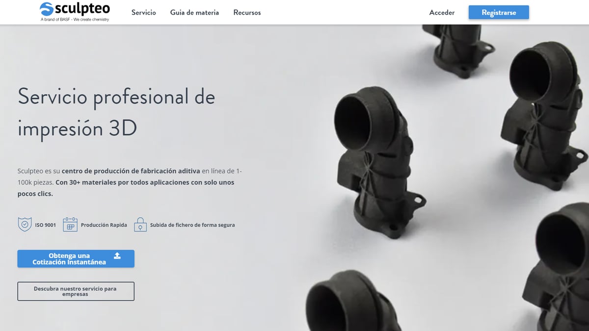 Imagen de Servicio de impresión 3D online: Sculpteo