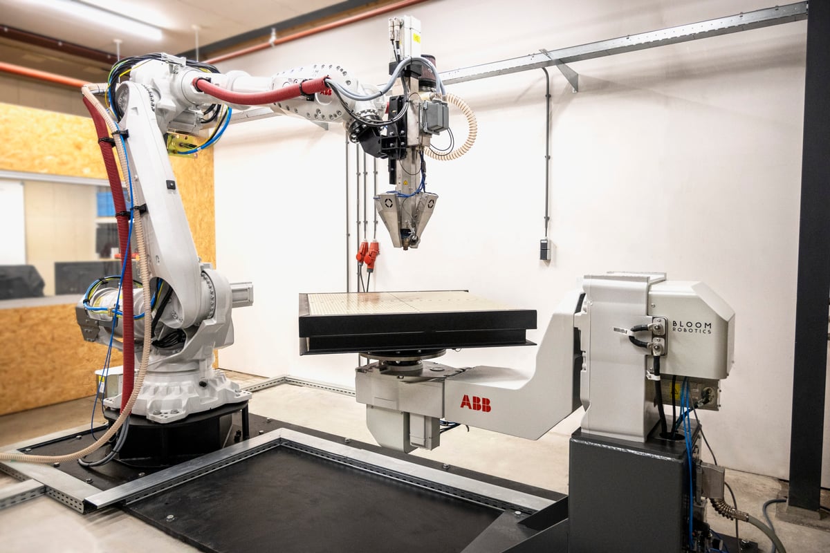 Image of Robotic Arm 3D Printing / Robotic Additive Manufacturing (RAM): Bloom Robotics