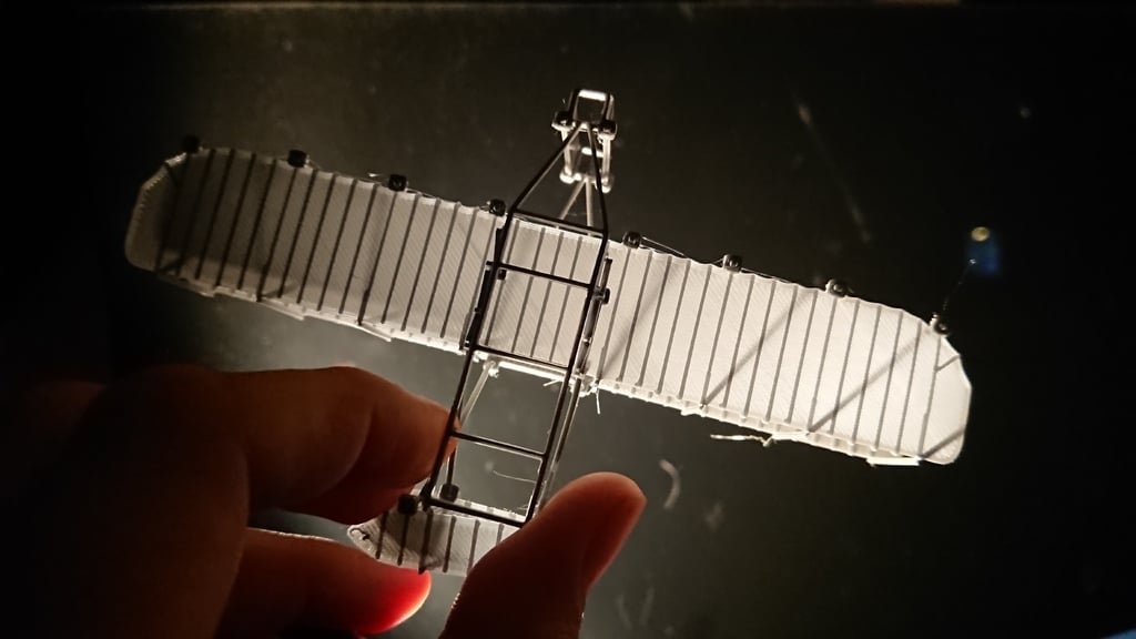 The folded, completed Wright Flyer