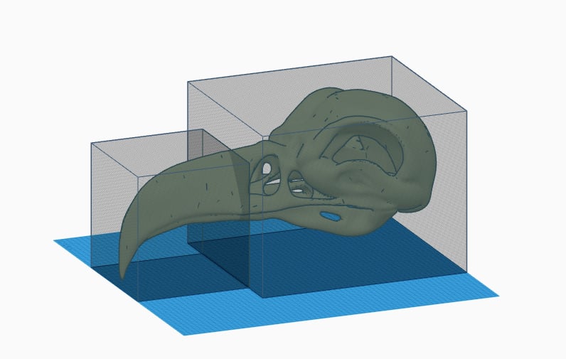 You can use browser-based Tinkercad to split models