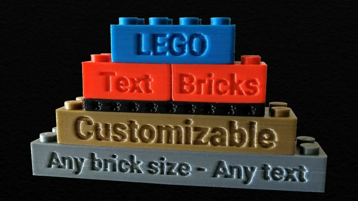 You can customize these bricks with any text you want!