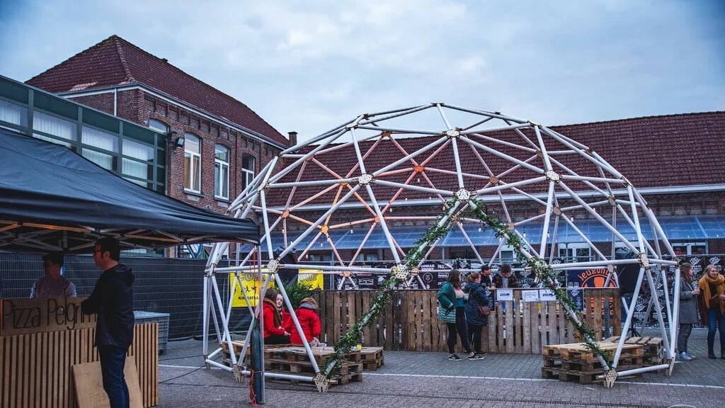 A geodesic dome in your garden will surely be an eye-catcher