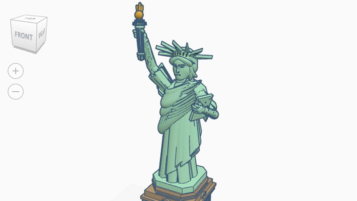 This Tinkercad Statue of Liberty looks amazing!