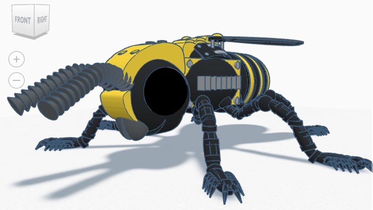 Let this robotic bee model inspire you and show how capable Tinkercad can be