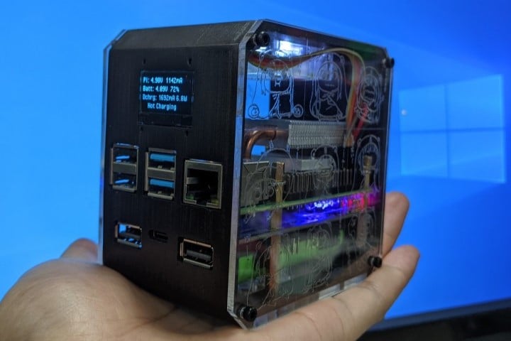 Image of: 2. Desktop Case With UPS