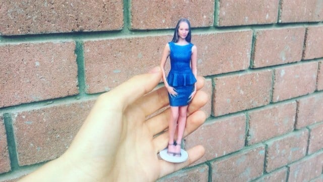 With ItSeez3D, you can scan yourself and create a 3D printed miniature