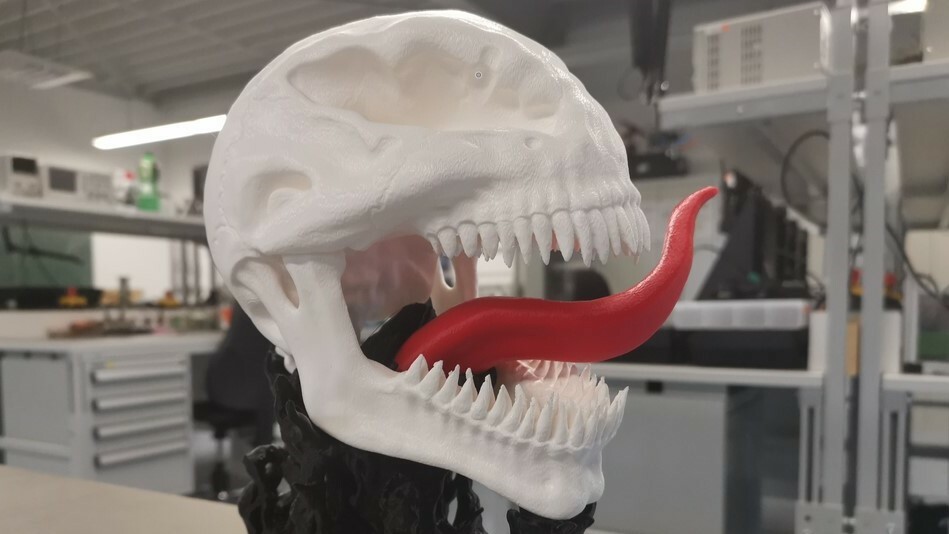 Venom's skull looks more horrifying than his face