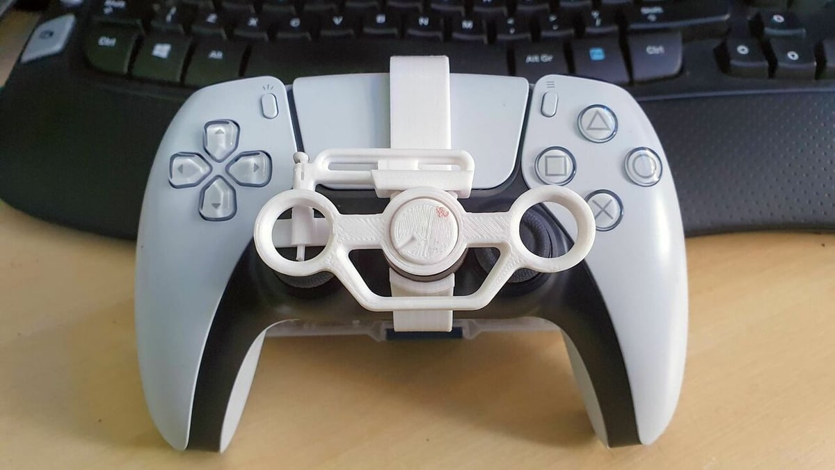 PS5/PS4-Controller-Lenkrad 3D-druckbar • gedruckt mit Elegoo Mars 3  pro・Cults