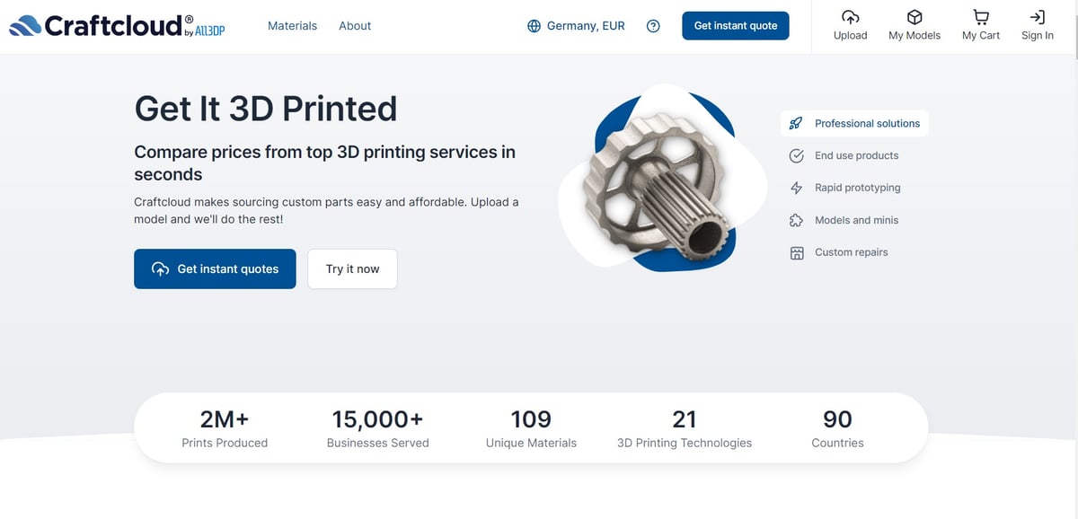 Image of: 3D Printing Services
