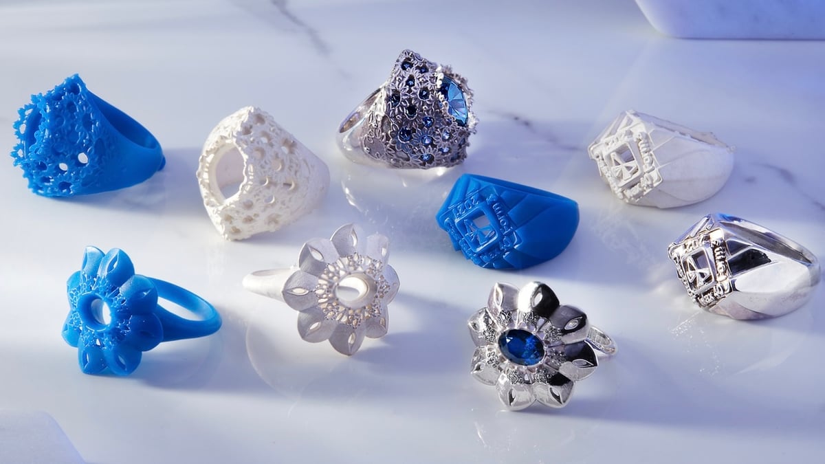 Castable resin is used to create intricate jewelry in a process called 