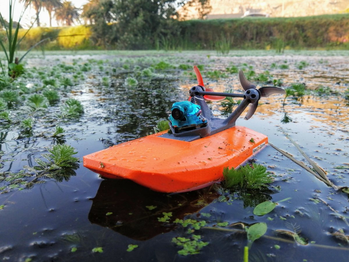 Remote control hot sale fan boat