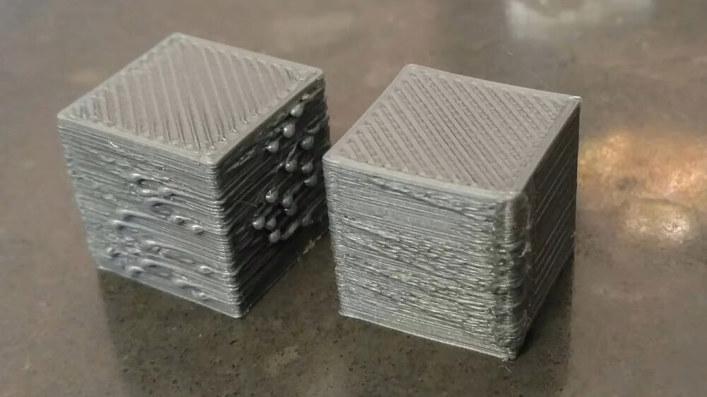An extreme case of over-extrusion
