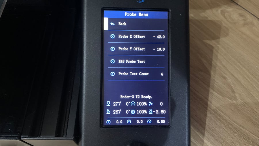 Check whether the settings for motion and probing are still right for your Ender 3 V2