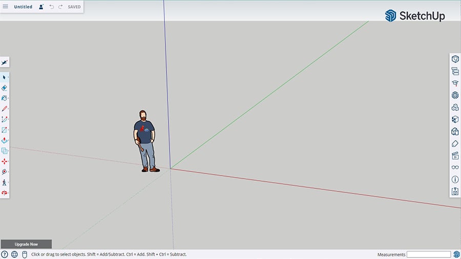 SketchUp Free is a web-based application that's accessible through some certain browsers