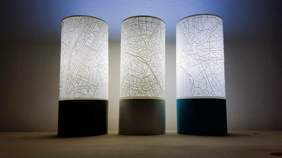Lithophane lamps come in a variety of shapes and sizes