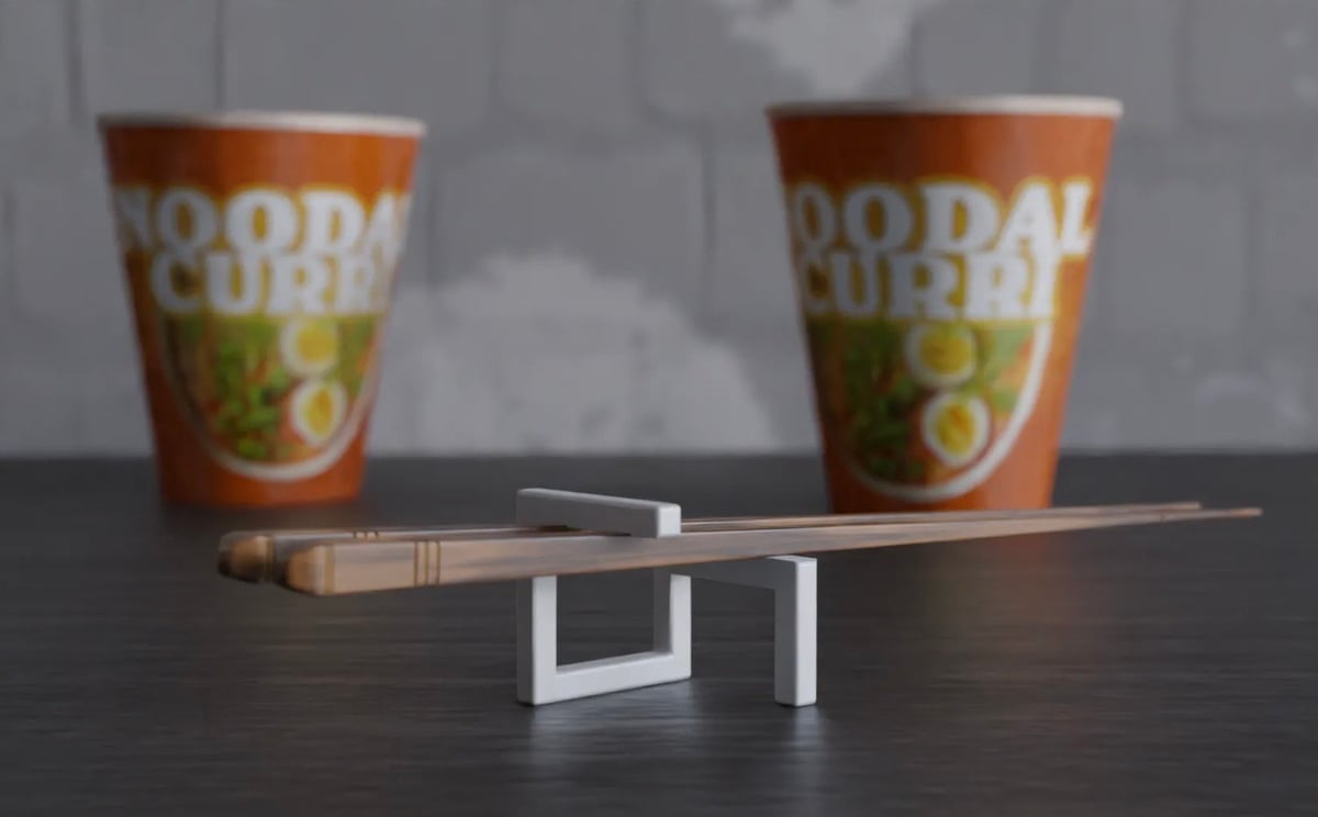 Image of Easy & Fun Things to 3D Print: Impossible Chopstick Holder