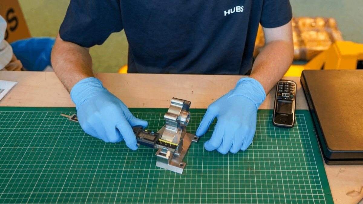 Hubs performs onsite quality checks before shipping parts