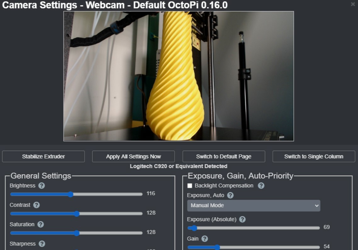 Octolapse provides many adjustable camera settings that you can use to make the best Octolapses