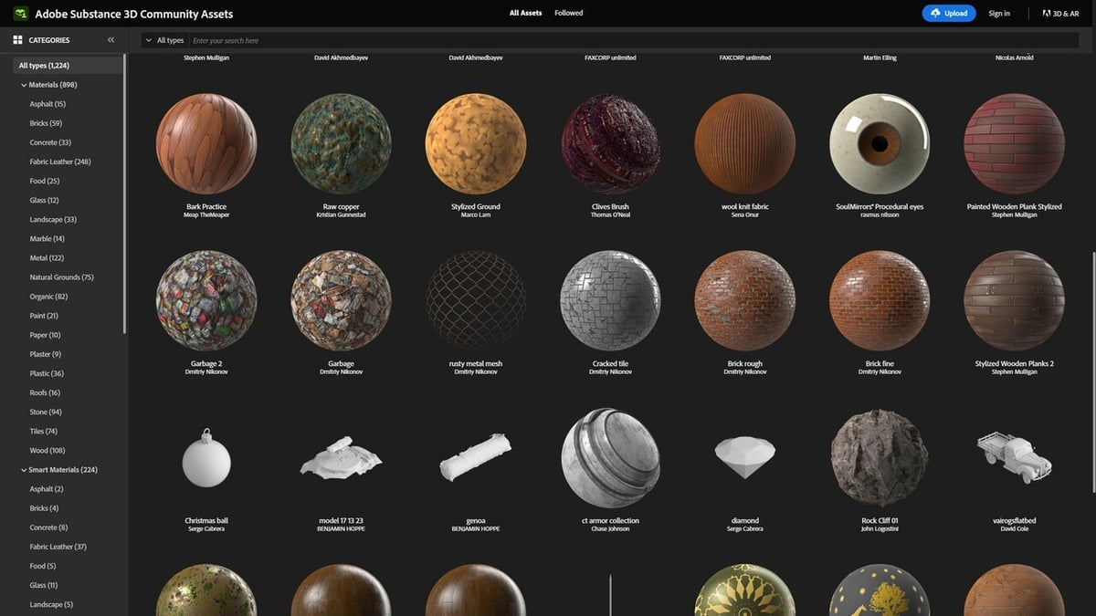 Substance 3D Community Assets is operated by Adobe itself