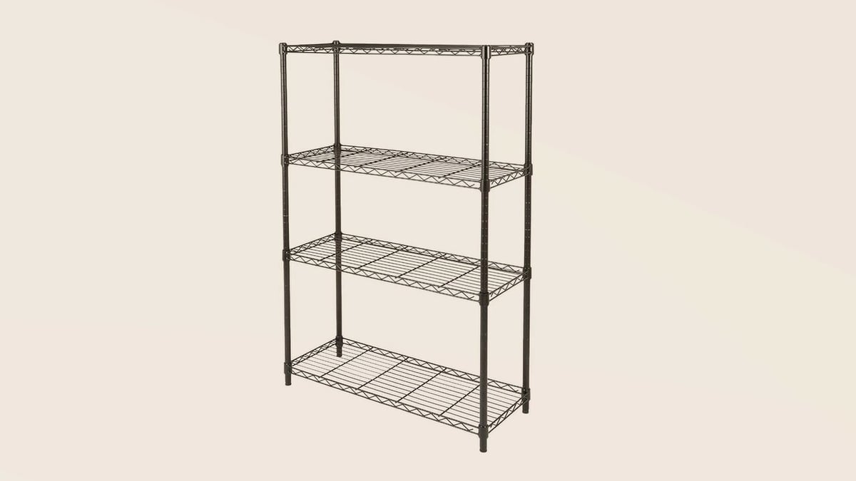 Sturdy enough to hold heavy tools, this shelf is easily adaptable to filament spools